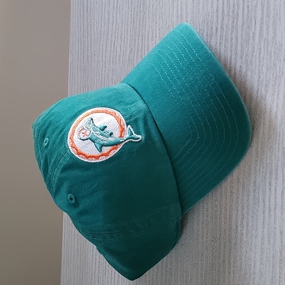 47 Brand Teal Miami Dolphins Clean Up Legacy Adjustable Hat - Picture 1 of 4